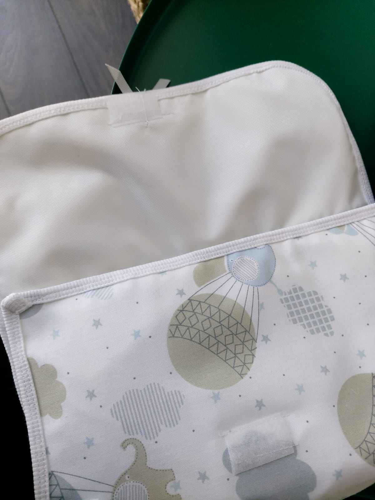 Pochette 3 en 1 - Montgolfières bleu