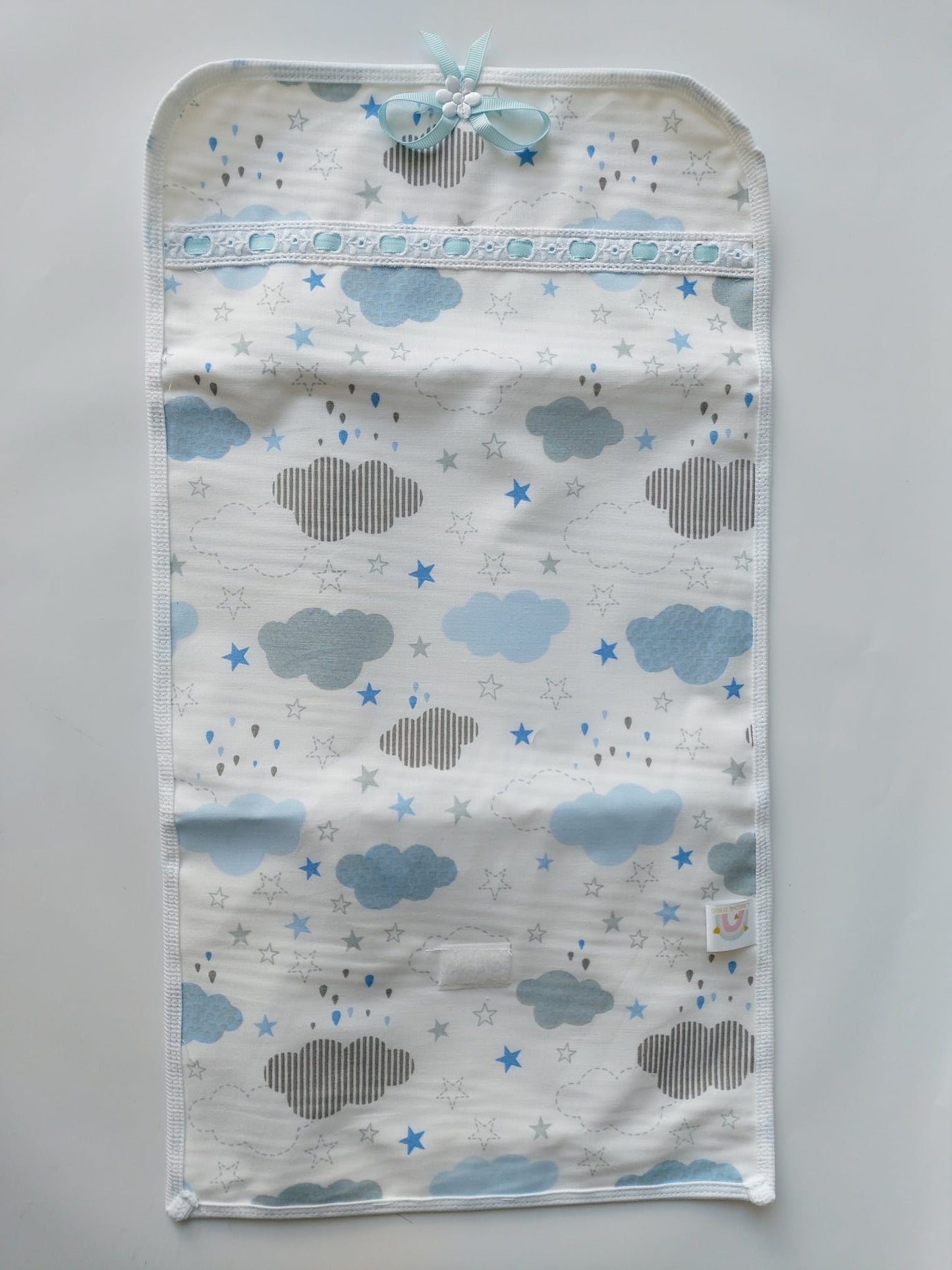 Pochette 3 en 1 - Nuages bleu