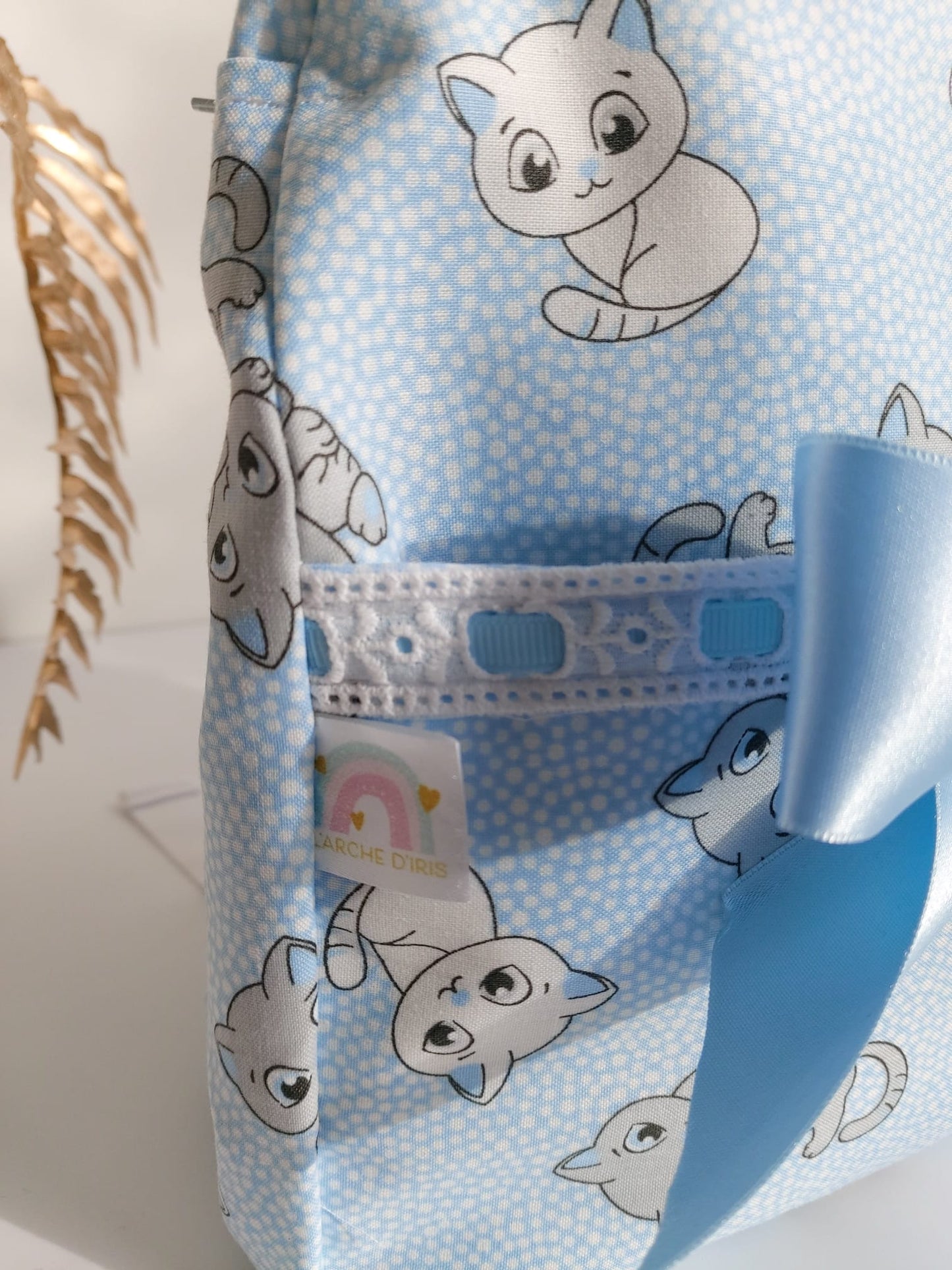 Sac à dos - Chats bleu