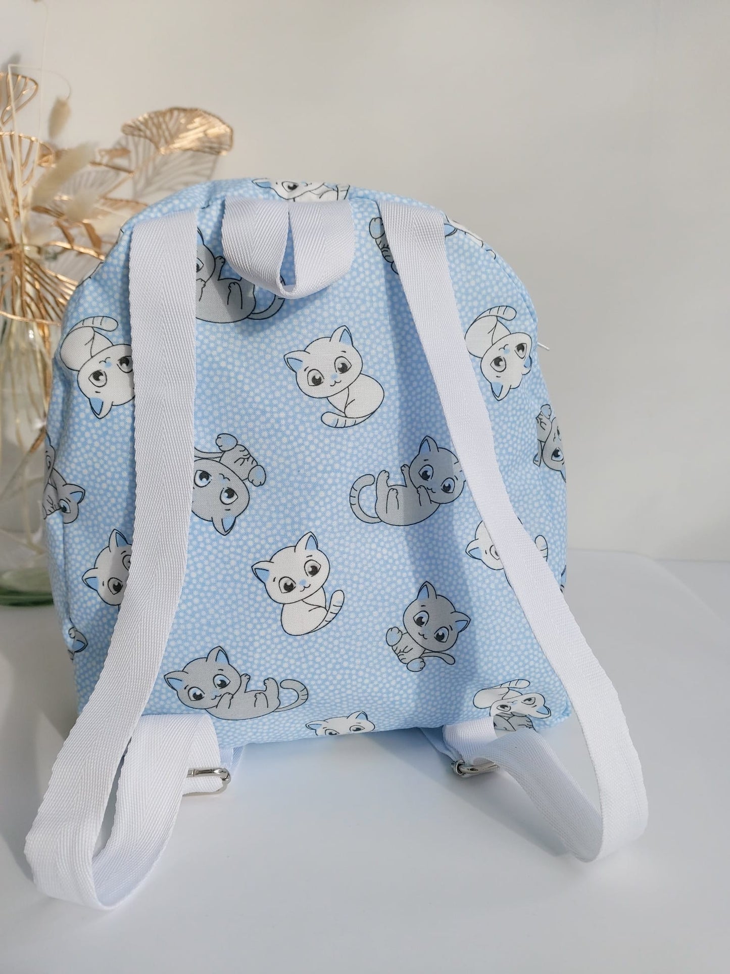 Sac à dos - Chats bleu