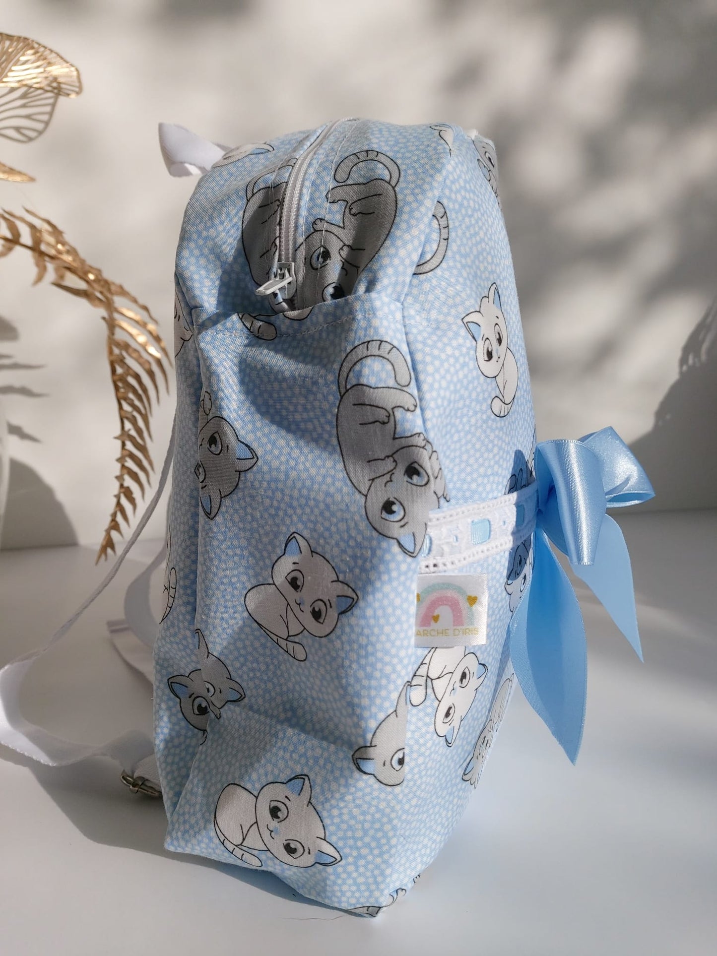 Sac à dos - Chats bleu