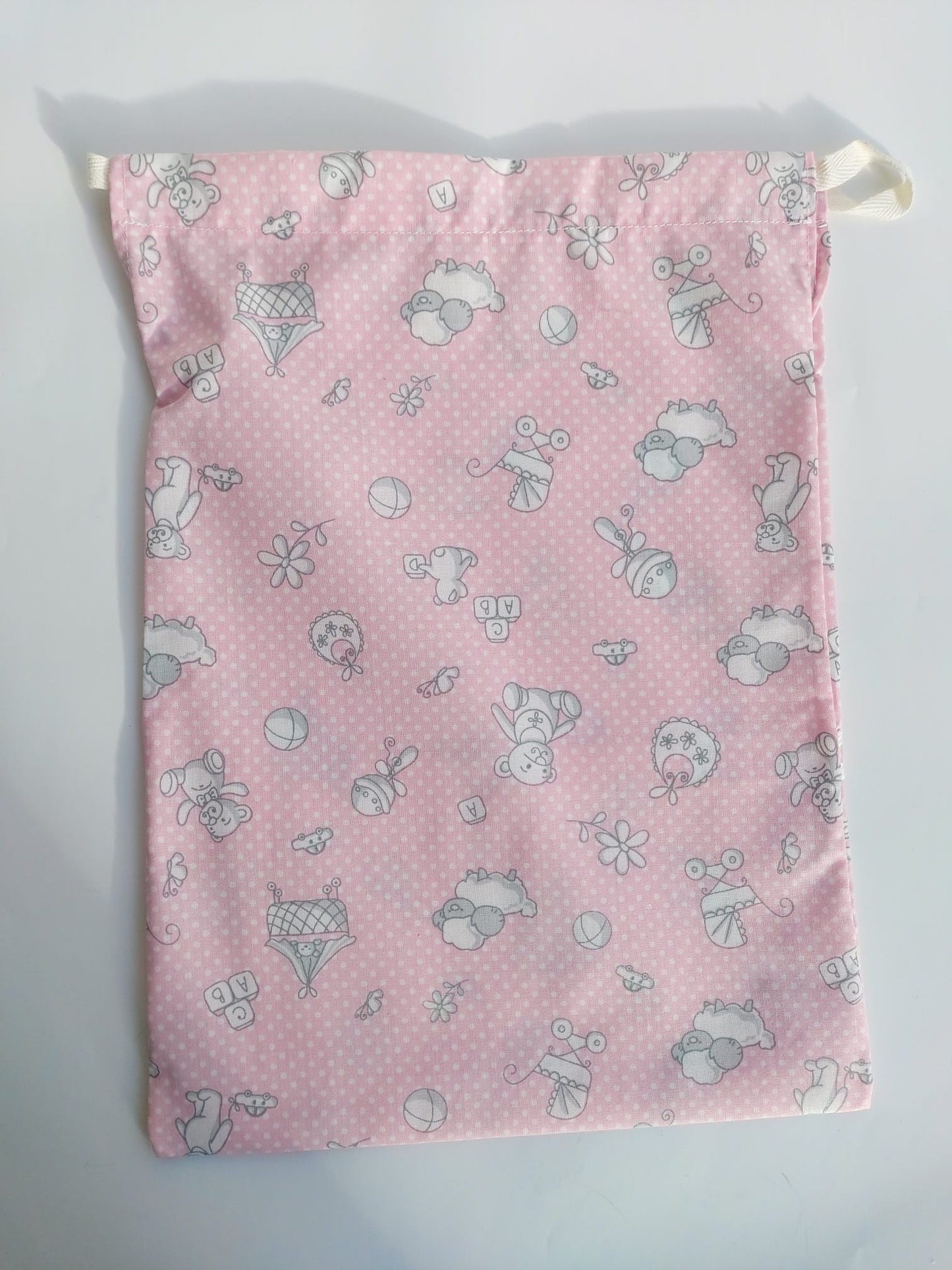 Sac en toile - Jouets bébé rose