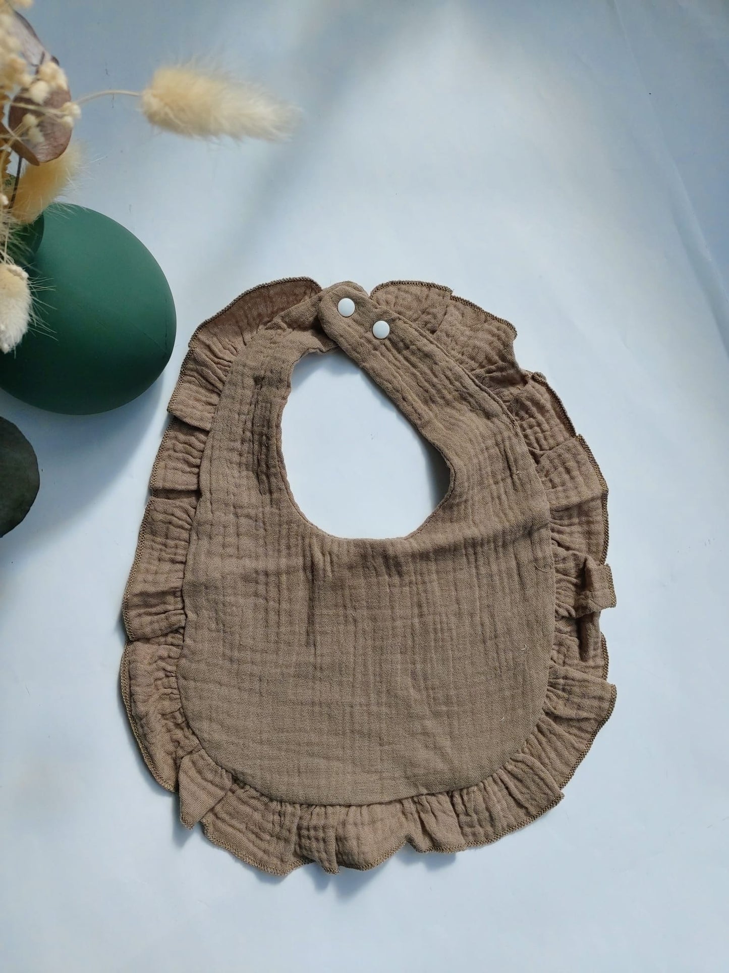 Bavoir à volants - Kaki