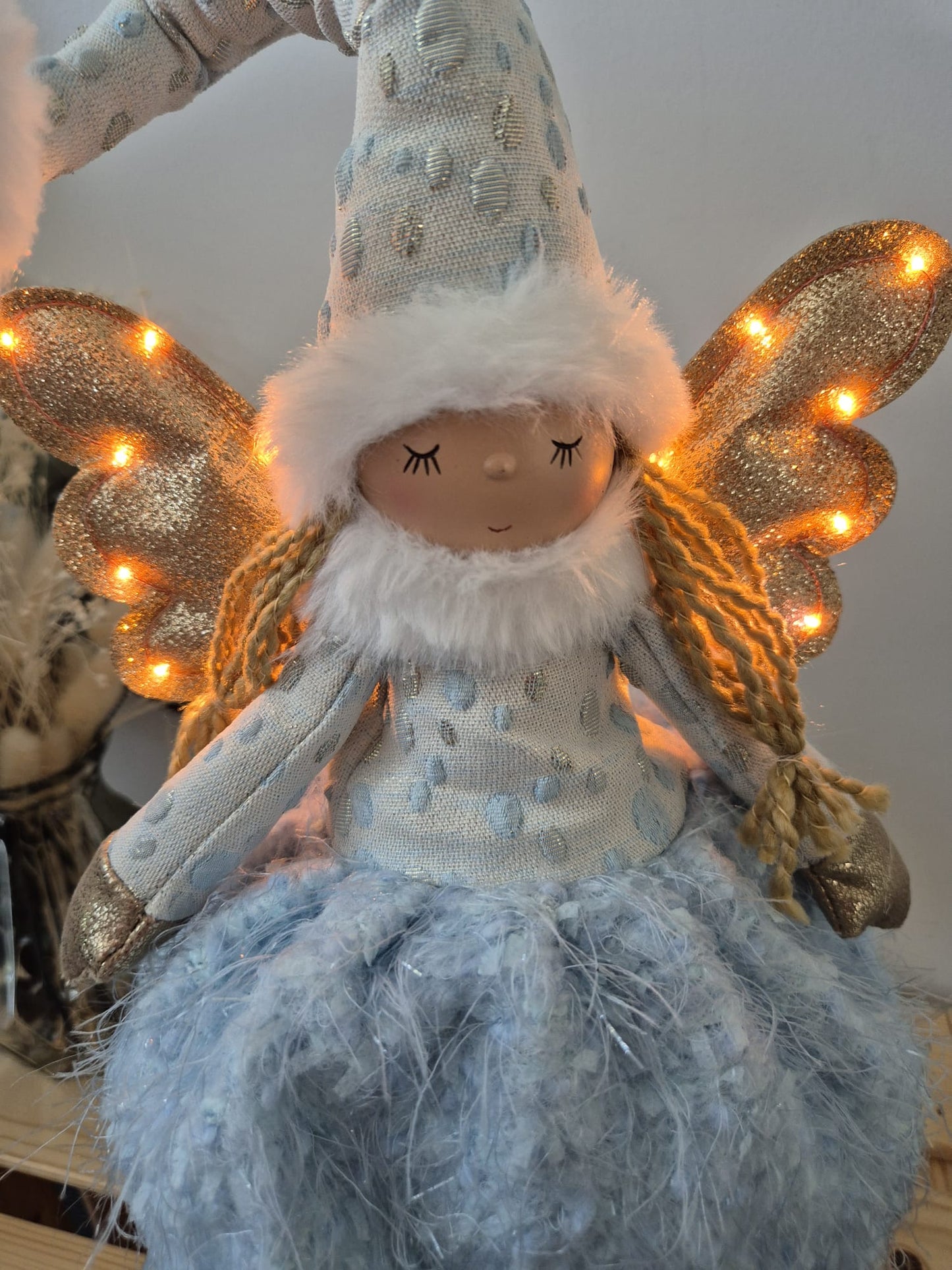 Poupée Jade debout - Bleue