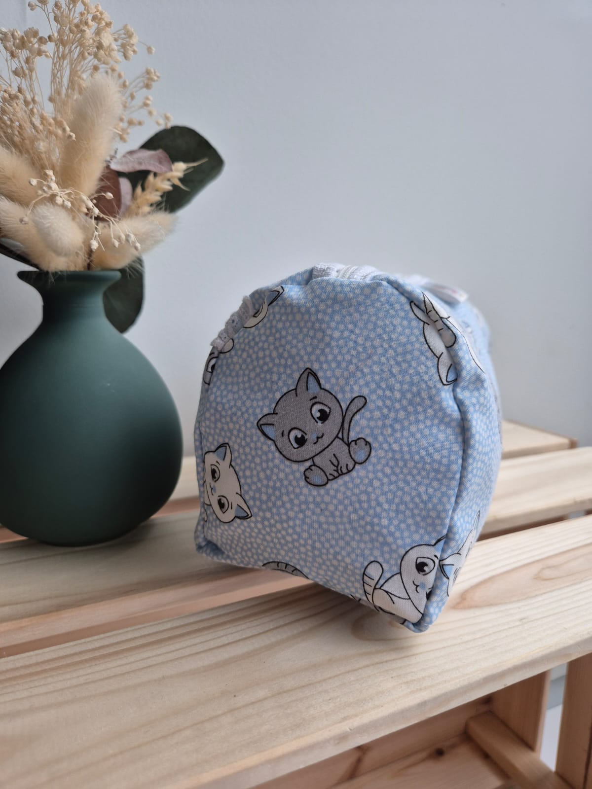 Trousse de toilette - Chats bleu (sans broderie)