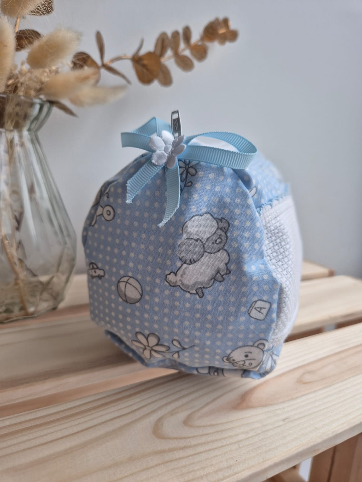 Trousse de toilette - Jouets bébé bleu - broderie possible