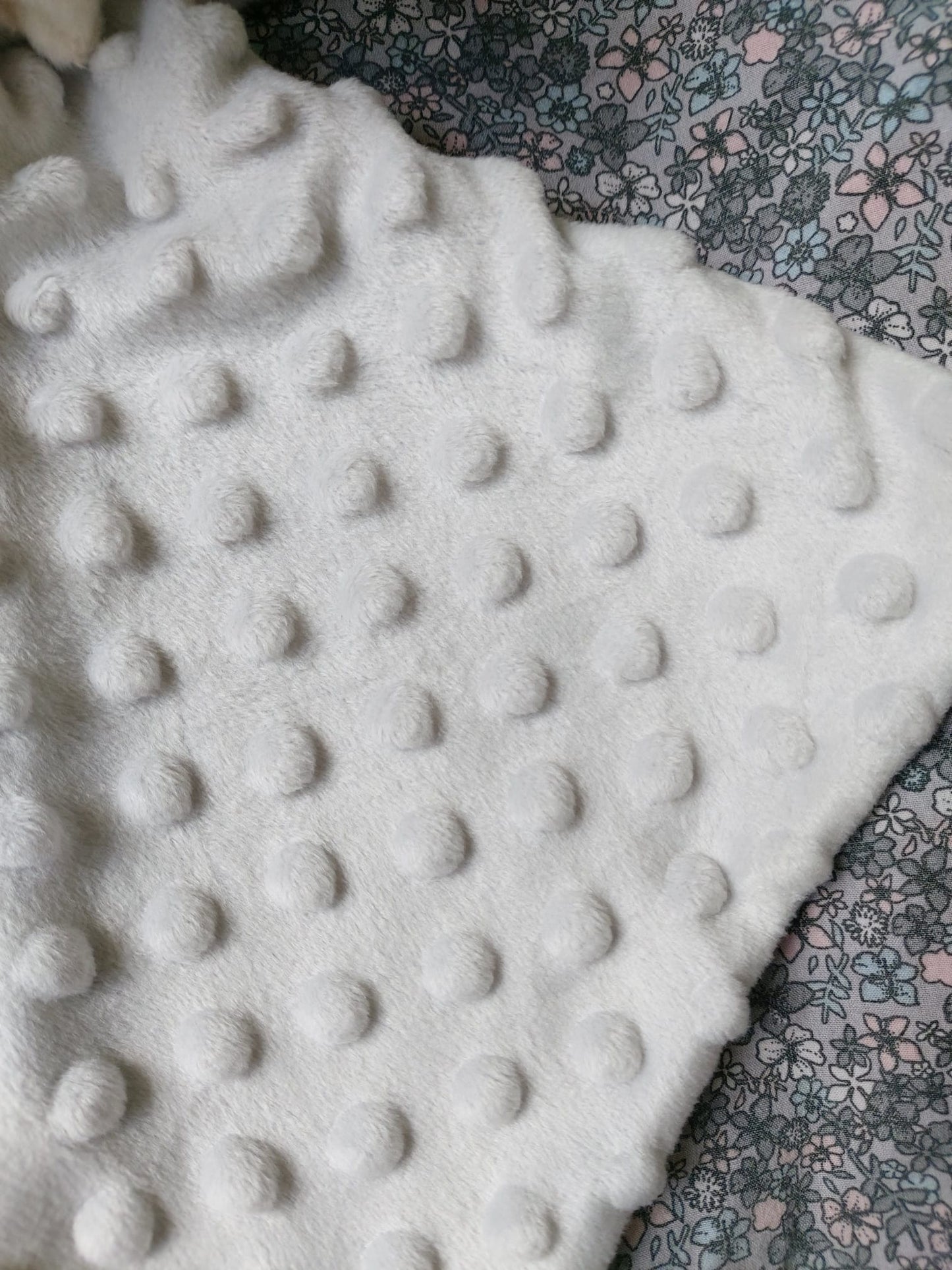 Doudou plat ourson - gris