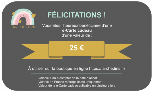 e-Carte cadeau L'Arche d'iris