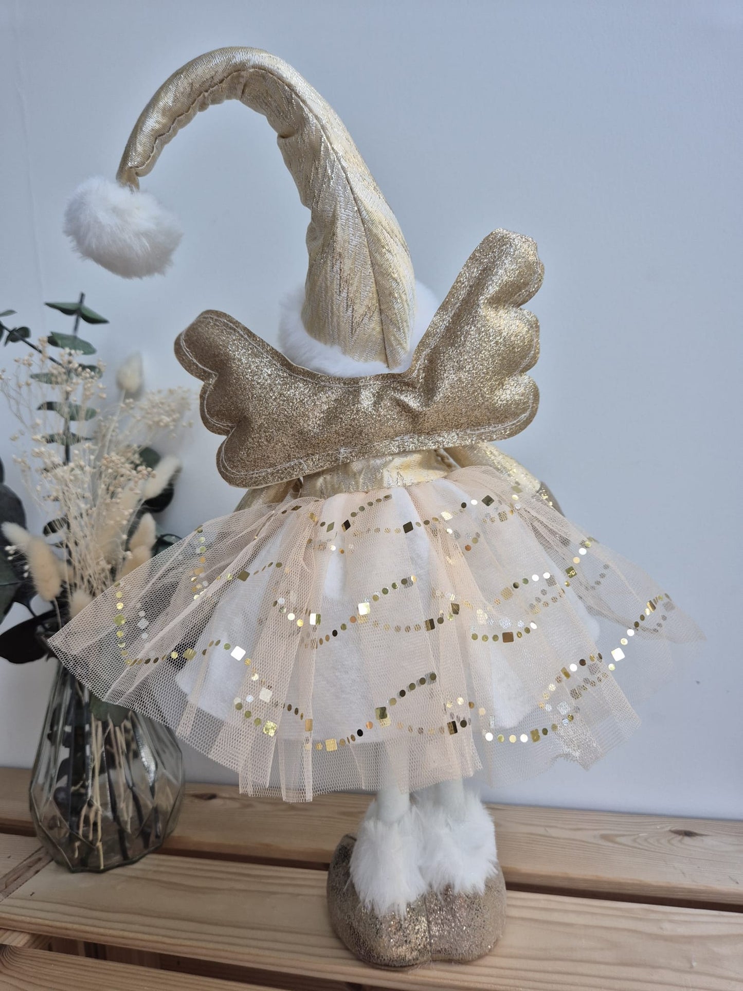 Poupée Jade debout - Dorée scintillante