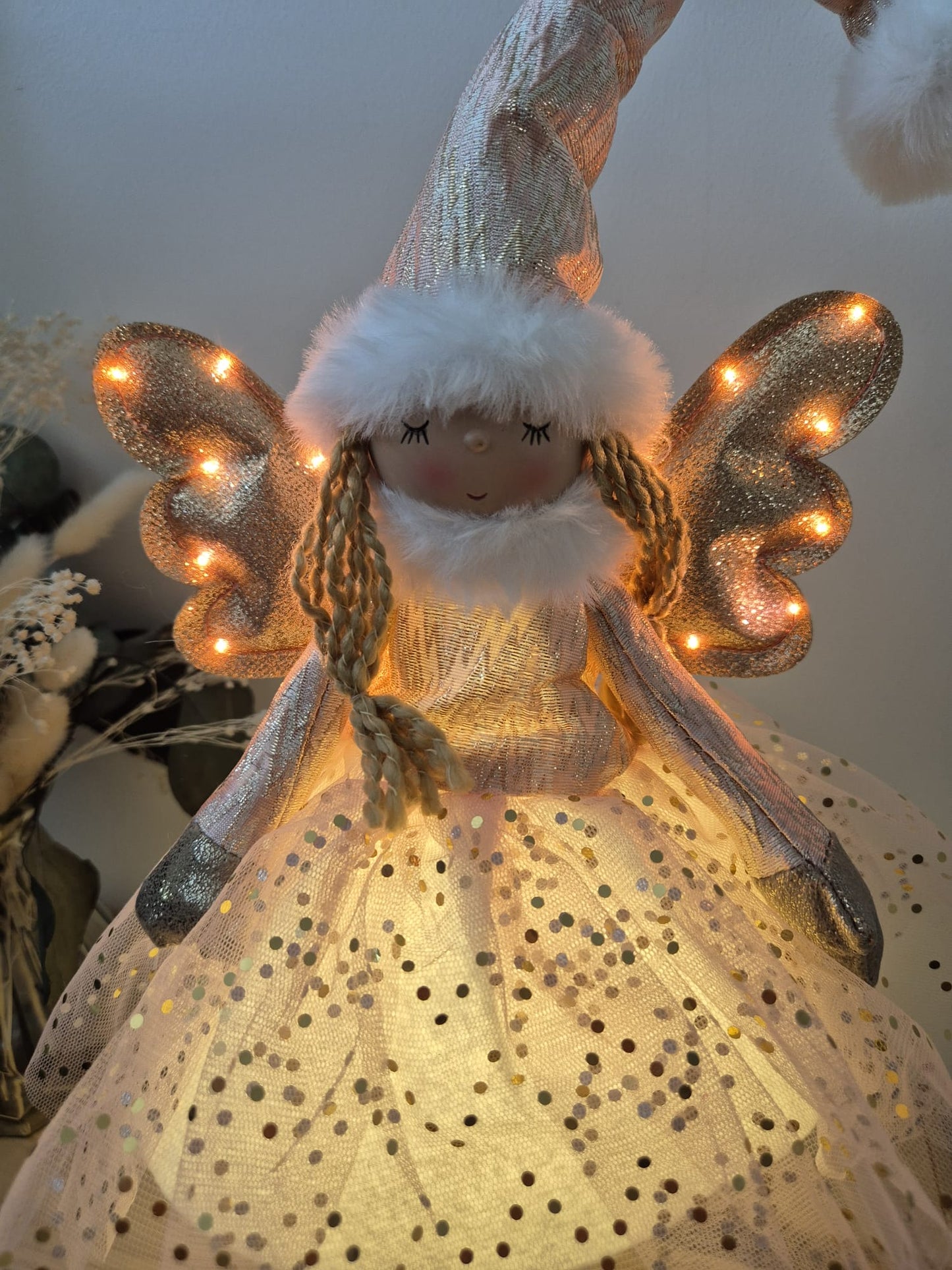 Poupée Jade debout - Rose pois