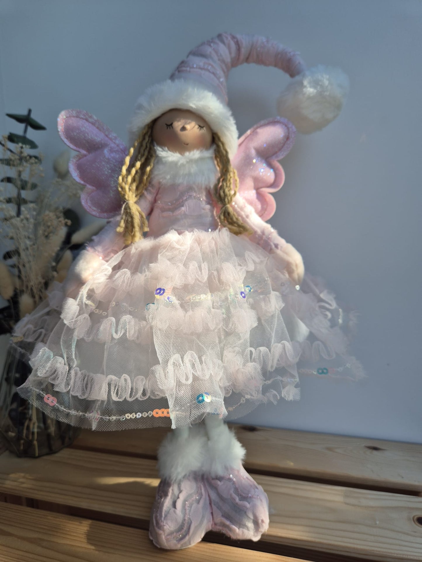 Poupée Jade debout - Rose tulle