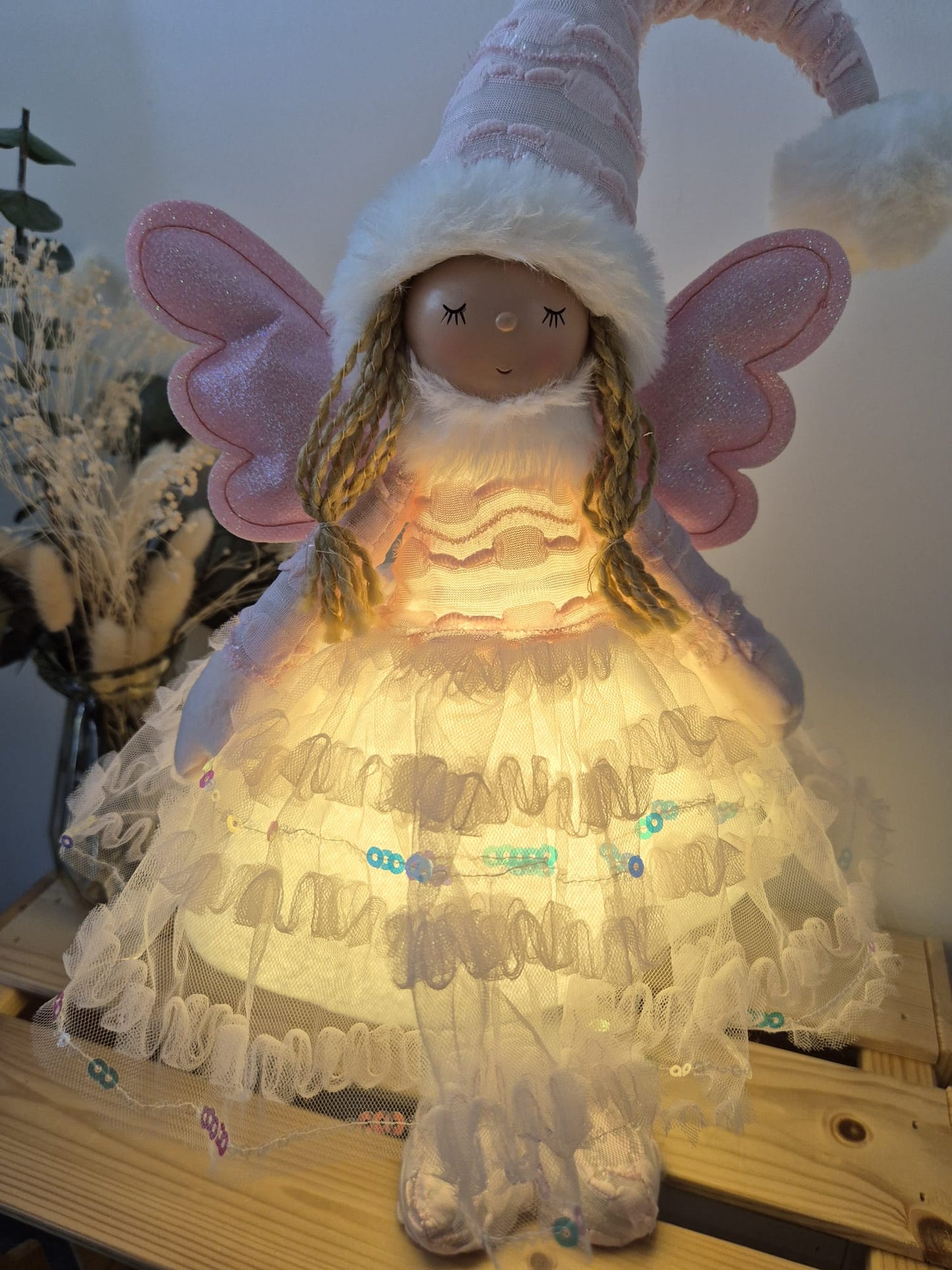 Poupée Jade debout - Rose tulle