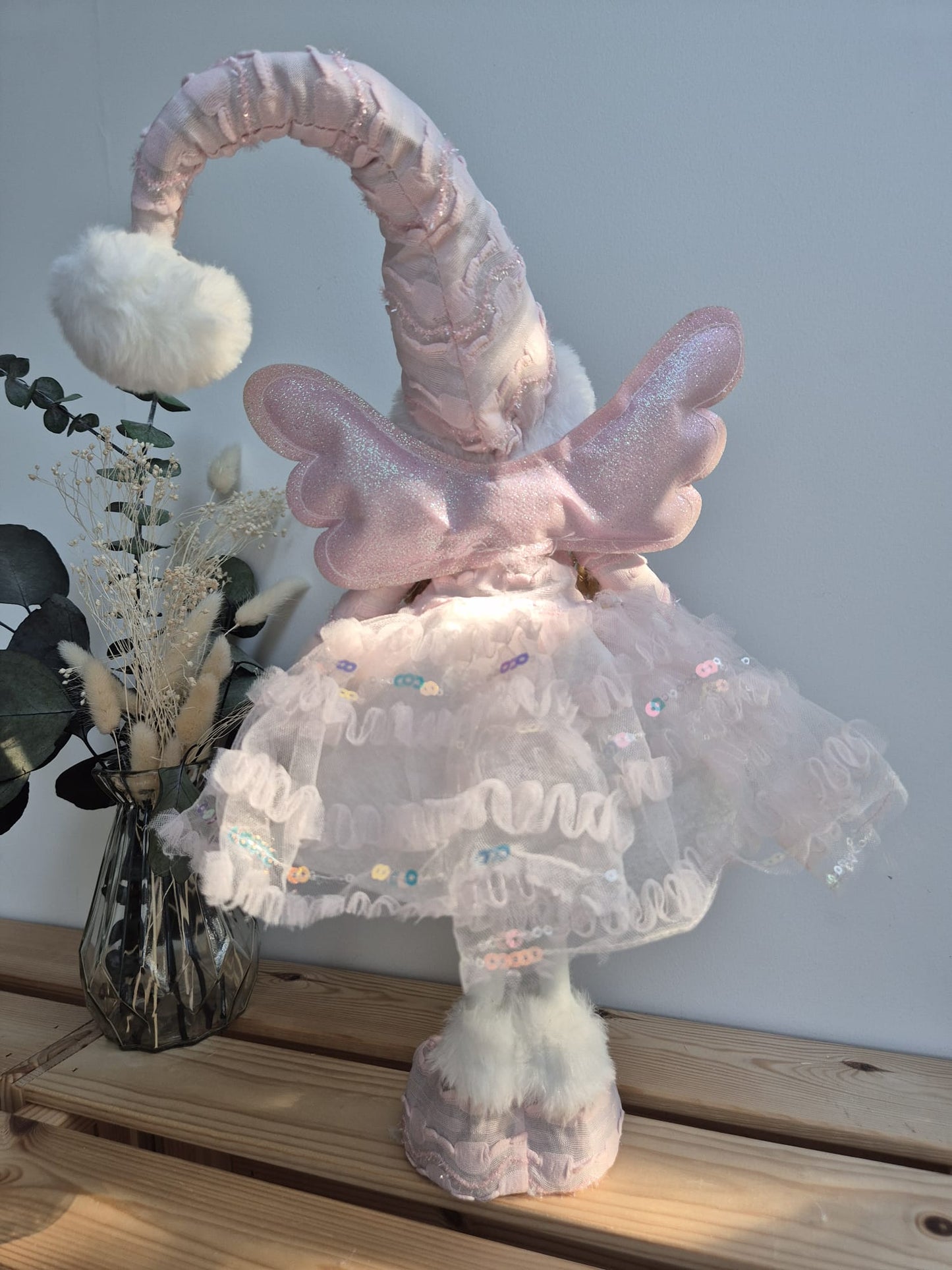 Poupée Jade debout - Rose tulle