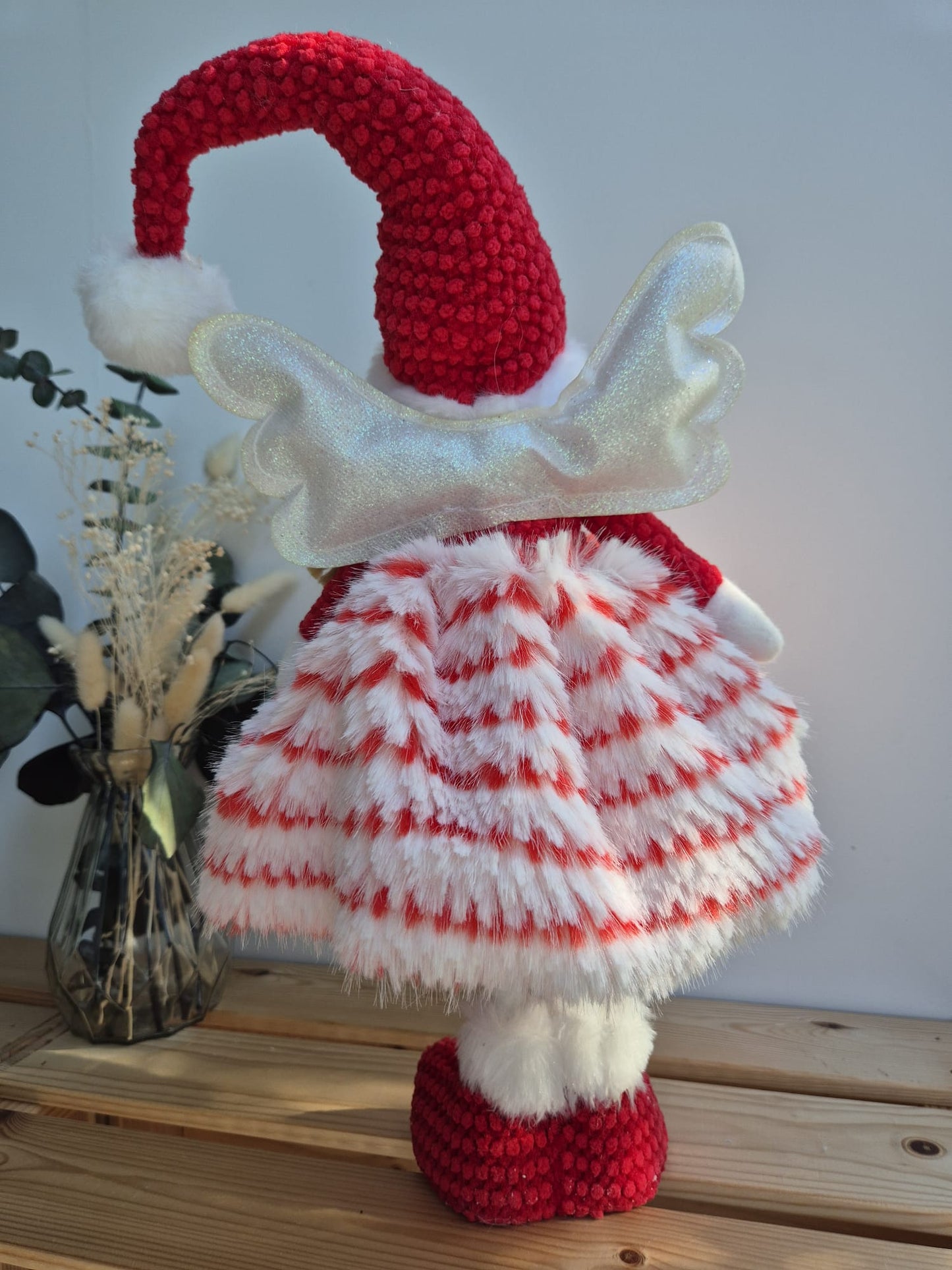 Poupée Jade debout - Rouge tricot