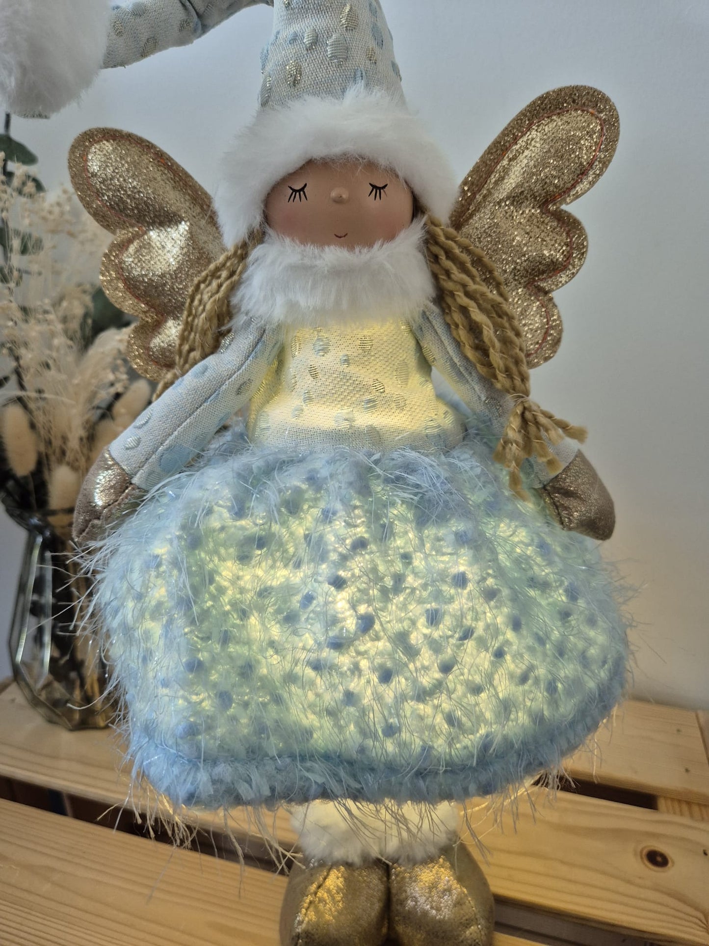 Poupée Jade debout - Bleue