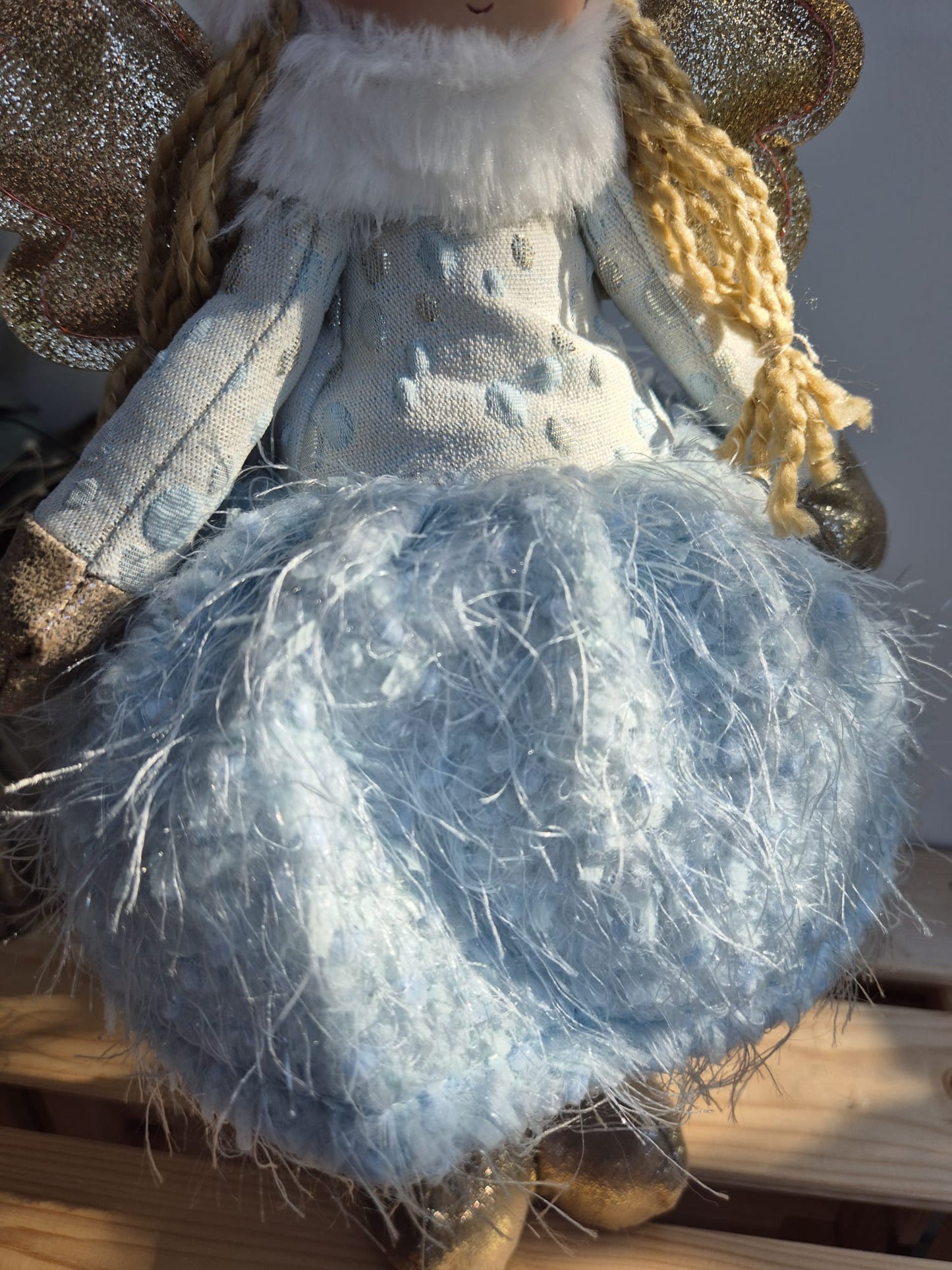 Poupée Jade debout - Bleue