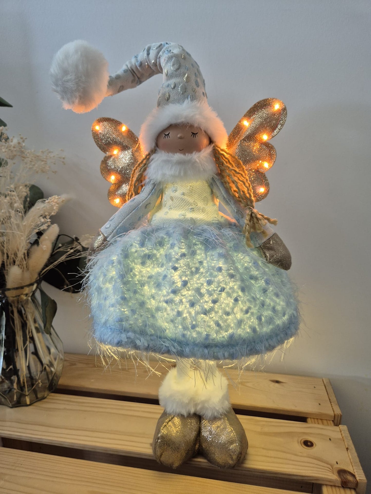 Poupée Jade debout - Bleue