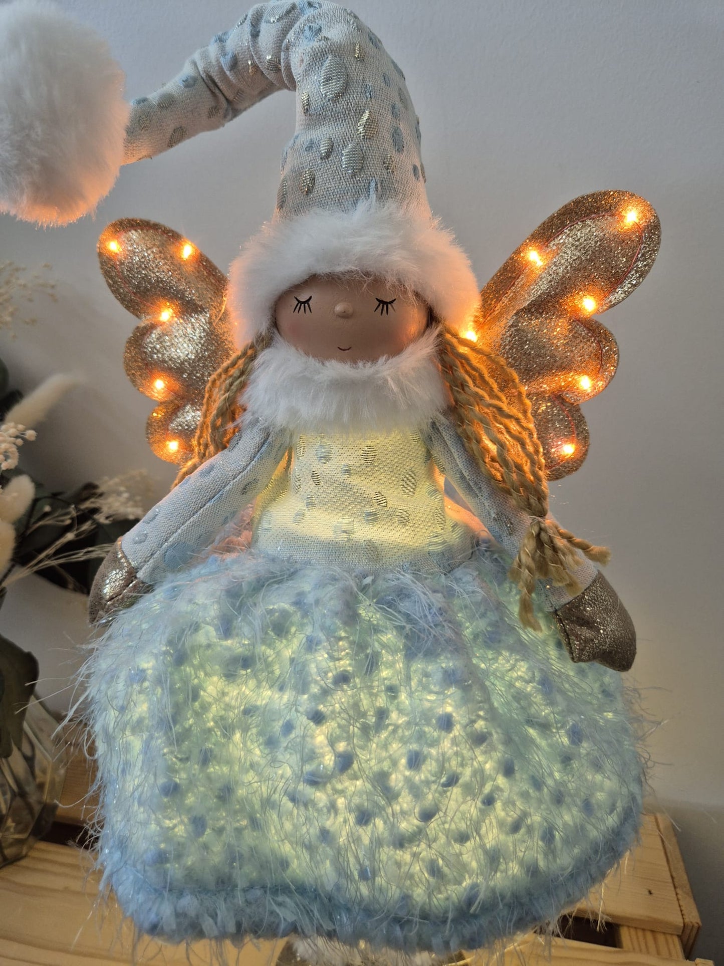 Poupée Jade debout - Bleue