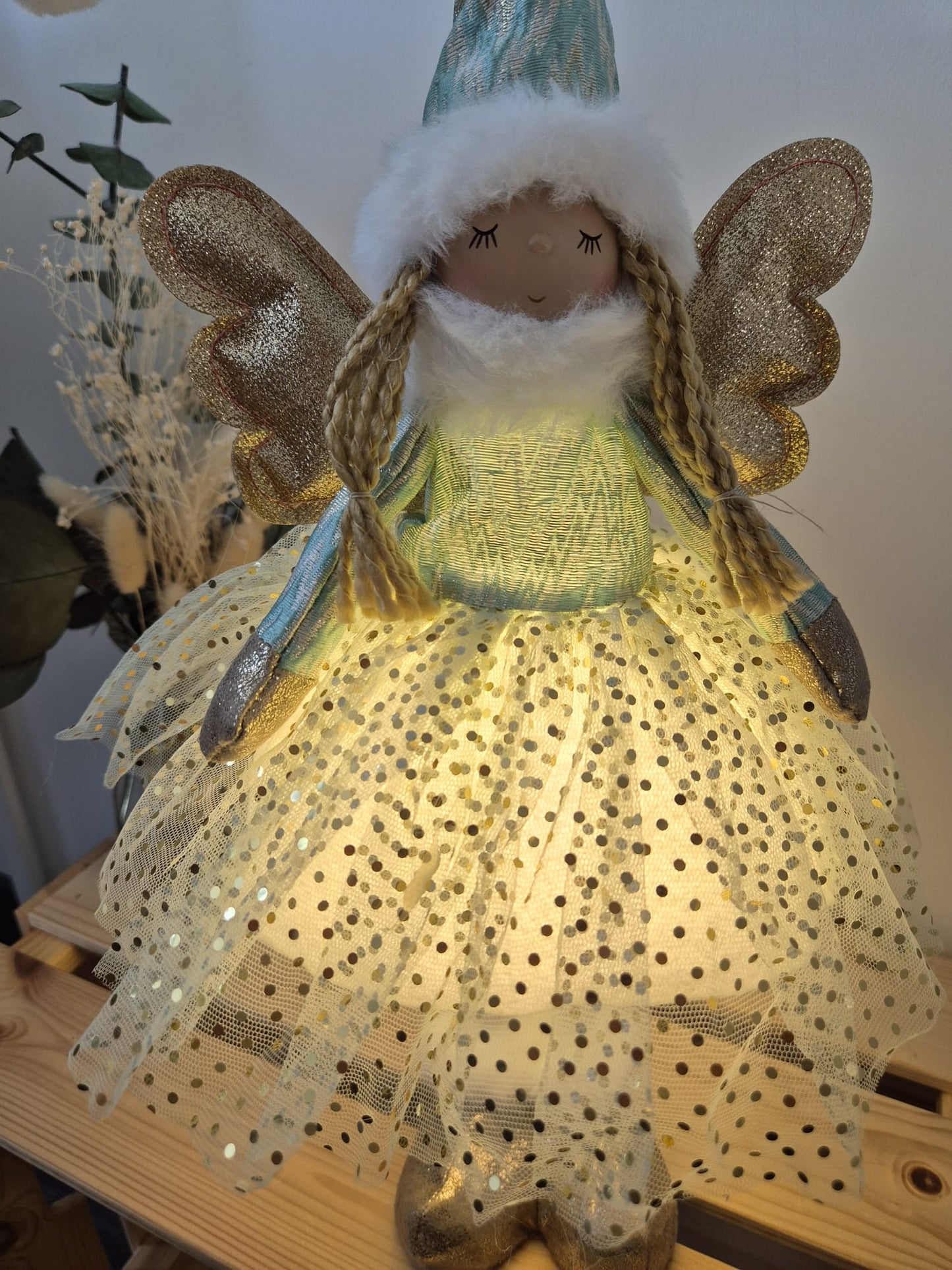 Poupée Jade debout - Verte pois