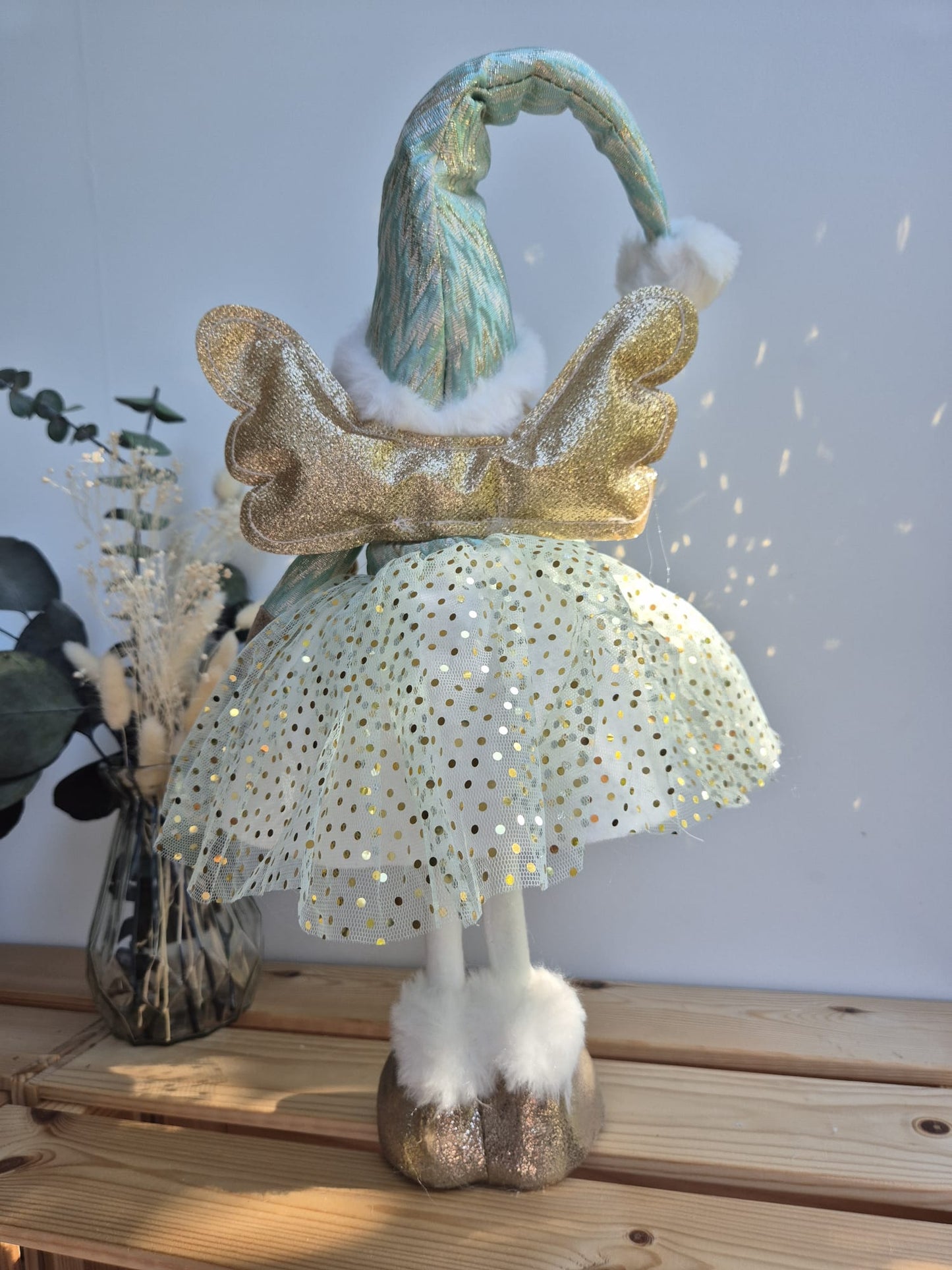 Poupée Jade debout - Verte pois