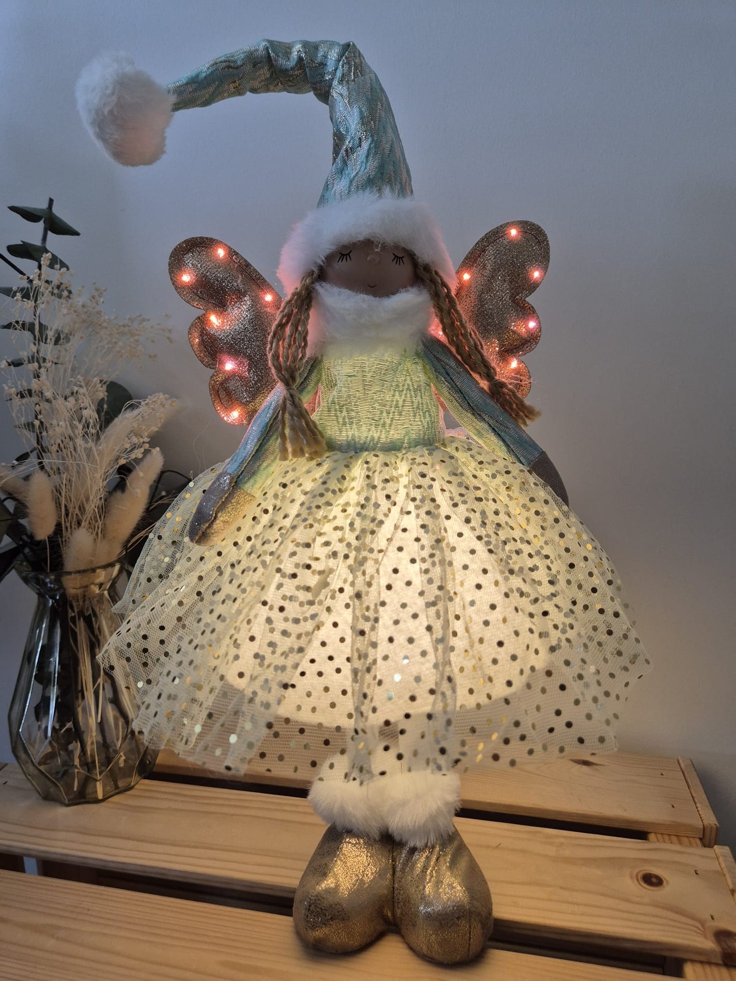 Poupée Jade debout - Verte pois