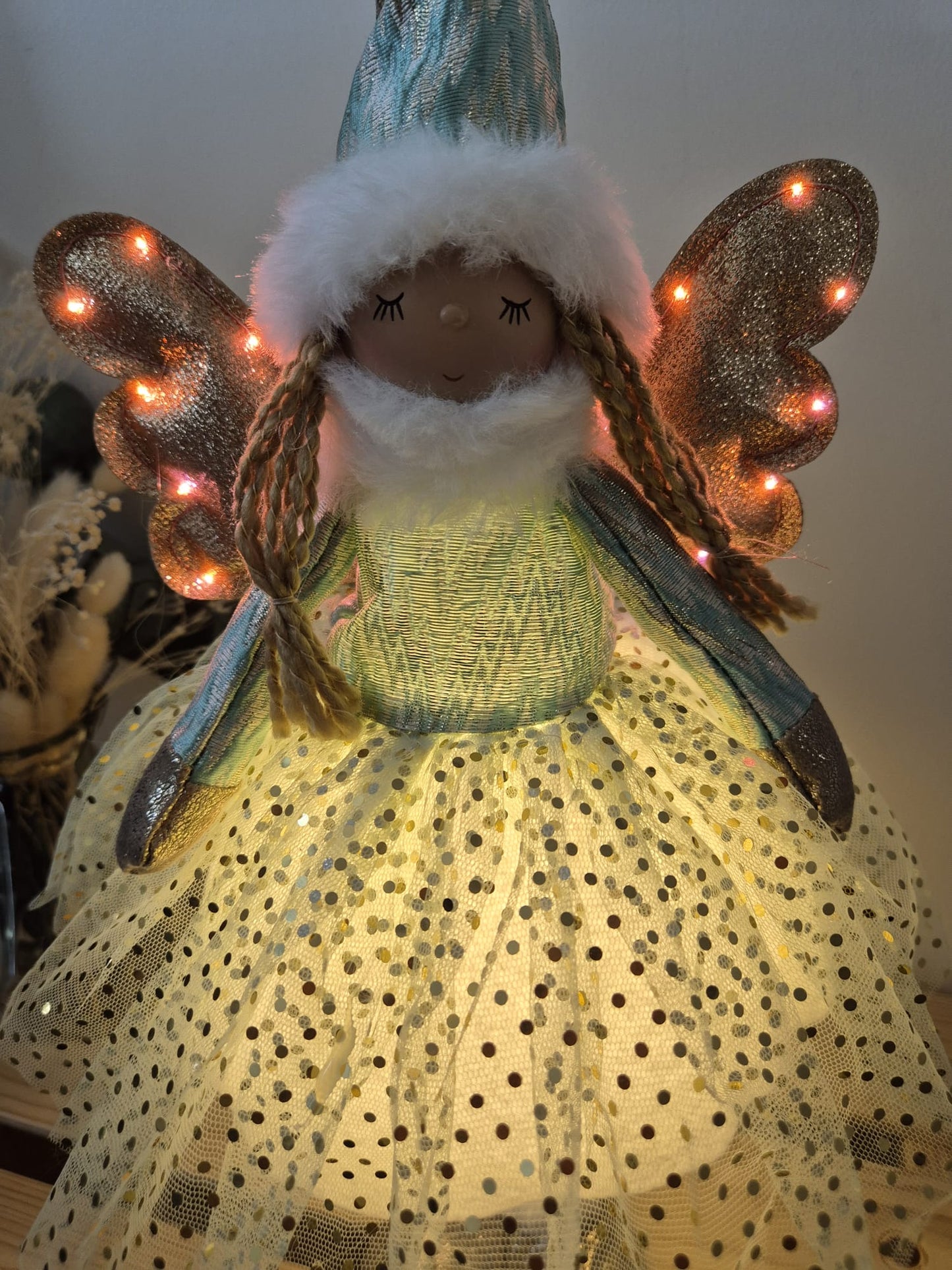 Poupée Jade debout - Verte pois