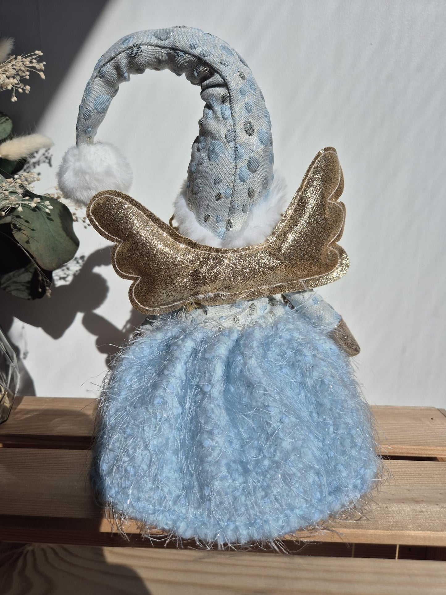 Poupée Jade assise - Bleue