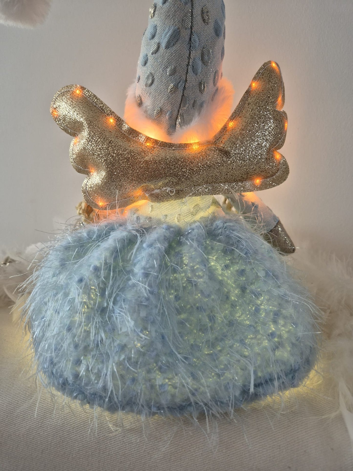 Poupée Jade assise - Bleue