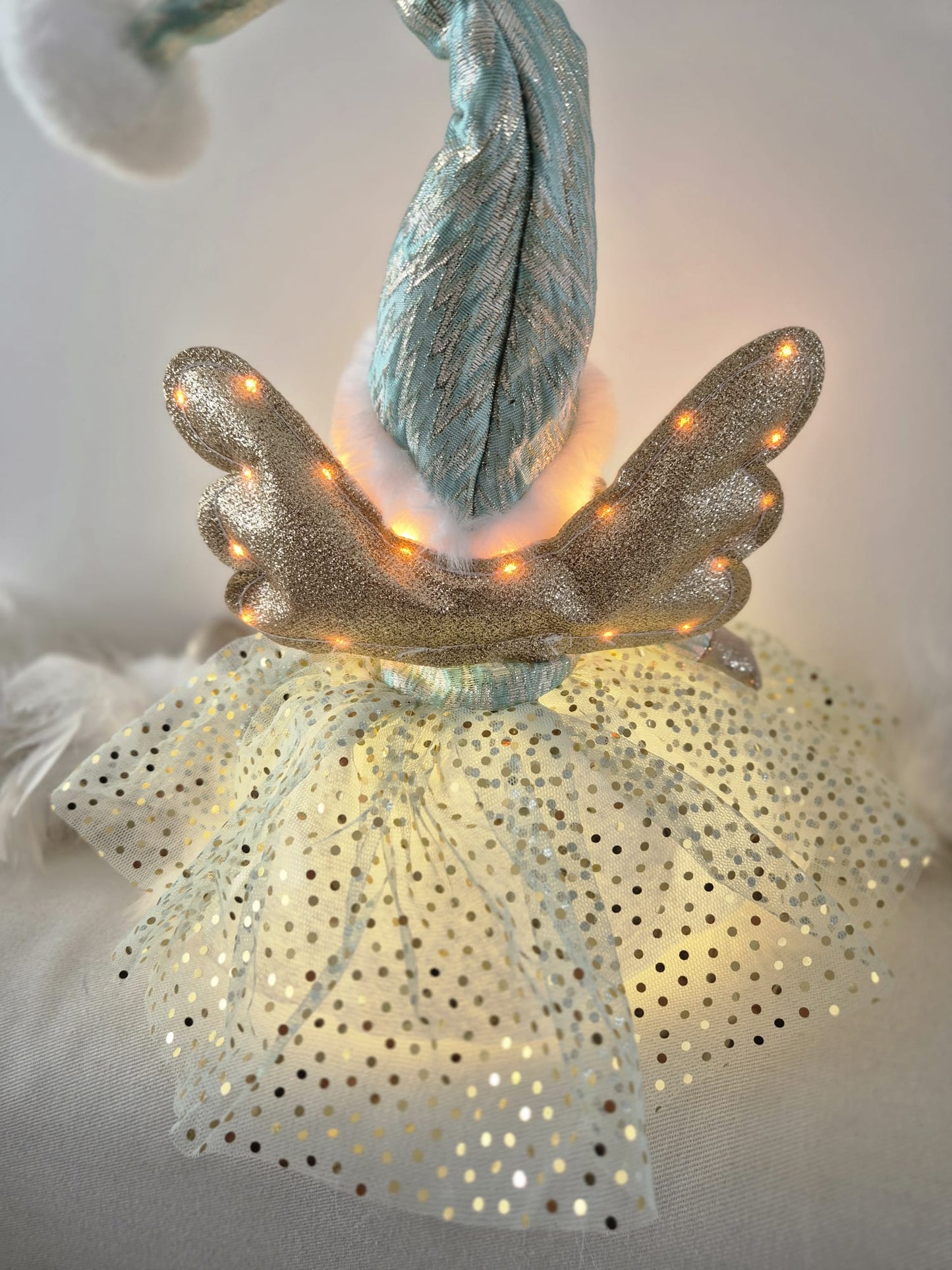 Poupée Jade assise - Verte pois